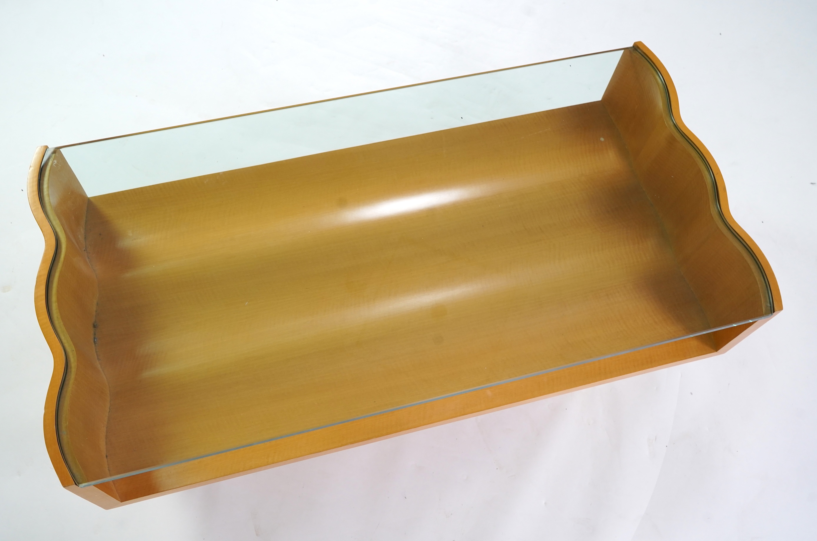 A satin birch Mid-century coffee table